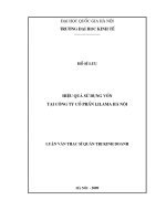 hiệu quả sử dụng nguồn nhân lực tại công ty cổ phần in và bao bì goldsun