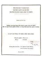 nghiên cứu ứng dụng tính chất kị nước của axít đối với quá trình nghiền clinker và tăng thời gian bảo quản xi măng