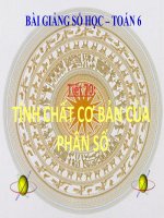 bài giảng số học 6 chương 3 bài 3 tính chất cơ bản của phân số