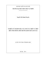 nghiên cứu độ bền hòa tan anot của thép và thép biến tính trong môi trường kiềm chứa ion clo