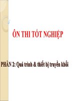 ôn thi tốt nghiệp quá trình và thiết bị truyền khối
