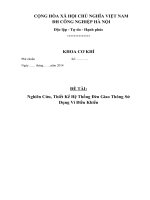 Nghiên Cứu, Thiết Kế Hệ Thống Đèn Giao Thông Sử Dụng Vi Điều Khiển