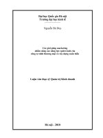 các giải pháp marketing nhằm nâng cao năng lực cạnh tranh của công ty tnhh thương mại và xây dựng xuân hiển