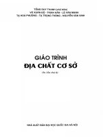 Giáo trình Địa chất cơ sở: Phần 1  Tống Duy Thanh( chủ biên)
