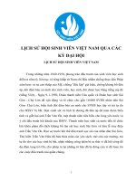 Lịch sử hội sinh viên Việt Nam qua các kì đại hội
