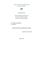 buiding competitive strategy in the rice farming industry the case of an dinh company xây dựng chiến lược cạnh tranh trong ngành sản xuất lúa gạo