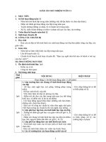 Giáo án chủ nhiệm lớp theo tuần