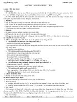 Giáo án hóa 11 bài Amoniac và muối amoni