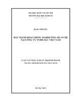 đẩy mạnh hoạt động marketing quan hệ tại công ty tnhh jgc việt nam