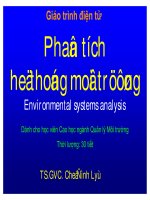 Giáo trình điện tử  phân tích hệ thống môi trường