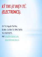 bài giảng ký thuật điện tử