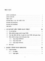 đặc tả, kiểm chứng hình thức và ứng dụng trong cơ sở dữ liệu thời gian thực luận án ts. đảm bảo toán học cho máy tính và các hệ thống tính toán