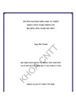 hỗ trợ chẩn đoán tự động tổn thương xuất huyết tụ máu dựa vào ảnh ct não