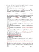 một số vấn đề ôn thi hóa học