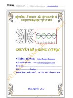 phương pháp giải bài tập sóng cơ học