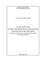 dạy học tích hợp trong dạy học sinh học ở trường trung học phổ thông