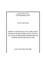 nghiên cứu mối liên quan giữa triệu chứng tim mạch với một số triệu chứng lâm sàng cận lâm sàng ở bệnh nhân basedow điều trị tại bệnh viện nội tiếttw