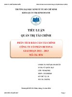 Báo cáo tài chính cty BETTON 6 (ma CK BT6)