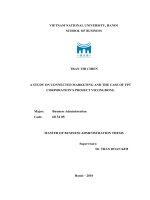 A STUDY ON CONNECTED MARKETING AND THE CASE OF FPT CORPORATION’S PROJECT VICONGDONG
