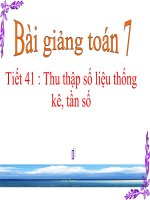 bài giảng đại số 7 chương 3 bài 1 thu thập số liệu thống kê, tần số