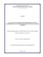 evaluation of sterilization possibility in water environment of activated nano mno2 coated on calcined laterite