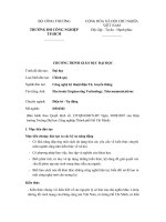 chương trình đào tạo công nghệ kỹ thuật điện tử ,truyền thông