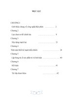 đồ án điện tử công suất về thiết kế bộ nguồn từ điện phân