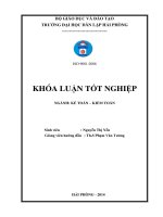 hoàn thiện công tác kế toán tập hợp chi phí và tính giá thành sản phẩm xây lắp tại công ty tnhh một thành viên cầu, phà quảng ninh_khóa luận tốt nghiệp