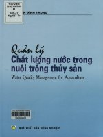 Giao trình Quản lý chất lượng nước trong nuôi trồng thủy sản