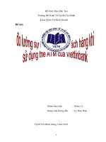 kỳ vọng và cảm nhận của khách hàng trong việc sử dụng thẻ atm vietinbank