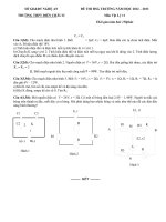 đề thi học sinh giỏi vật lý 11