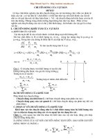 lý thuyết chuyển động của vật rắn