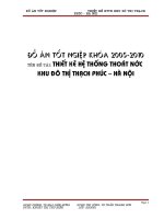 thiết kế hệ thống thoát nước khu đô thị thạch phúc hà nội