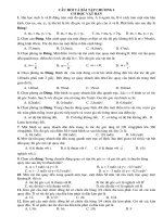 câu hỏi và bài tập cơ học vật rắn