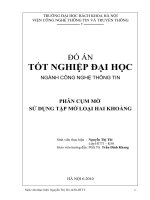 phân cụm mờ sử dụng tập mờ loại hai khoảng