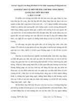 Giáo dục bảo vệ môi trường cho học sinh trong giảng dạy môn hoá học