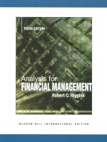 Analysis for financial management