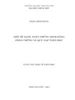 một số dạng toán chứng minh bằng phản chứng và quy nạp toán học