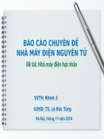 Báo cáo chuyên đề nhà máy điện nguyên tử nhà máy điện hạt nhân