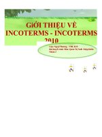 đề tài giới thiệu về incoterms -2010 - luận văn, đồ án, đề tài tốt nghiệp