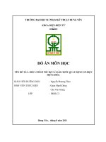 điều chỉnh tốc độ và đảo chiều quay động cơ điện một chiều