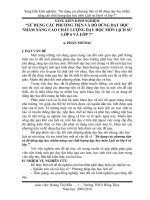 skkn sử dụng các phương tiện và đồ dùng dạy học nhằm nâng cao chất lượng dạy học môn lịch sử lớp 6 và lớp 7