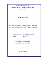 giải pháp phát triển làng nghề thêu trên địa bàn xã hưng đạo, huyện tứ kỳ, tỉnh hải dương
