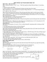 một số bài tập tham khảo học kì i lý