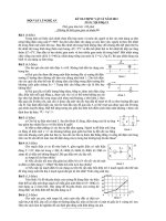 đề và đáp án olympic vật lý 11 tỉnh nghệ an năm 2012