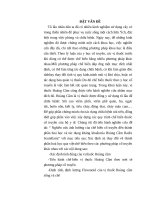 nghiên cứu ảnh hưởng của chế biến cổ truyền đến thành phần hoá học và tác dụng kháng khuẩn của hoàng cầm radix scutellaria