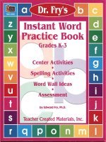 instant word practice book
