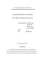 đề tài nghiên cứu công nghệ chuyển mạch quang