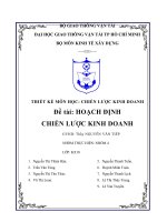 TKMH chiến lược kinh doanh( hoạch định chiến lược kinh doanh cho công ty HITECH)