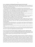 Đáp án pháp lệnh công chức thi tuyển Cán bộ ngân hàng